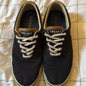 Sperry Black Canvas Sneakers